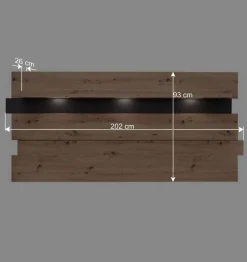 Wohnzimmer TV Anbauwand in Wildeiche - Kuetra (dreiteilig)^Wohnen Outlet