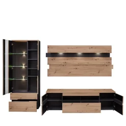 Wohnzimmer TV Anbauwand in Wildeiche - Kuetra (dreiteilig)^Wohnen Outlet