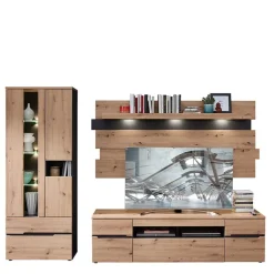 Wohnzimmer TV Anbauwand in Wildeiche - Kuetra (dreiteilig)^Wohnen Outlet