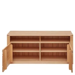 Wohnzimmer TV Anbauwand Möbelset - Amyonta (vierteilig)^Wohnen New