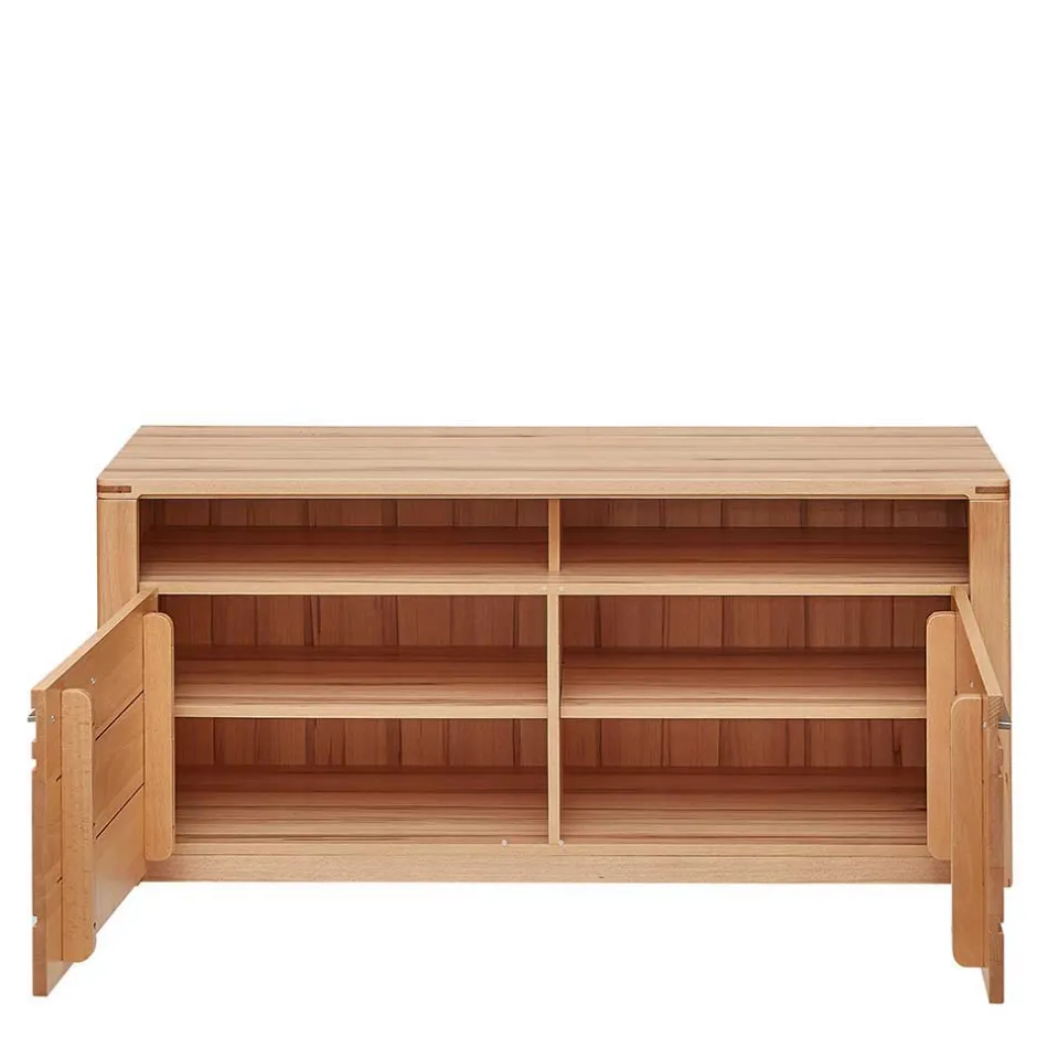 Wohnzimmer TV Anbauwand Möbelset - Amyonta (vierteilig)^Wohnen New