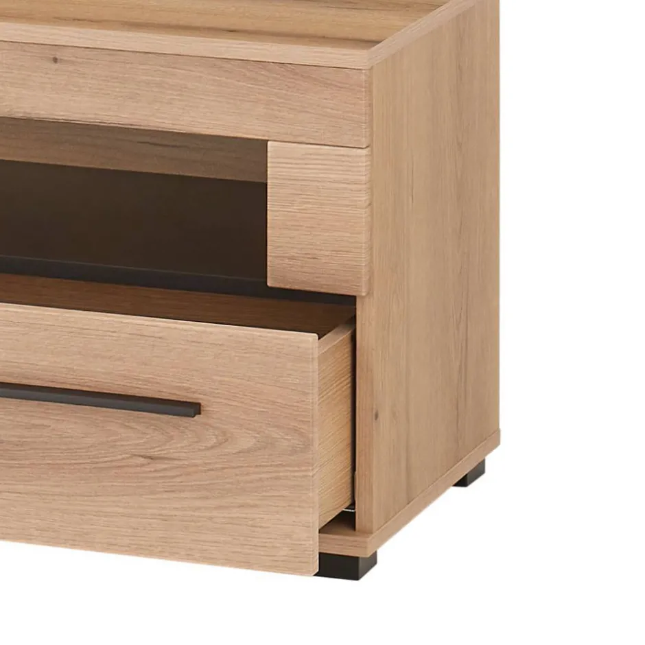 Wohnen Wohnzimmer TV-Möbel-Set in Eiche - Brocus (vierteilig)