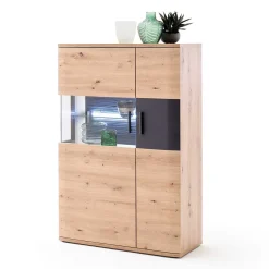 Wohnen Wohnzimmer Vitrine Highboard zweifarbig - Vecenda