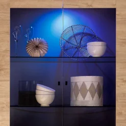 Wohnen Wohnzimmer Vitrine im Eiche Dekor - Rodonda