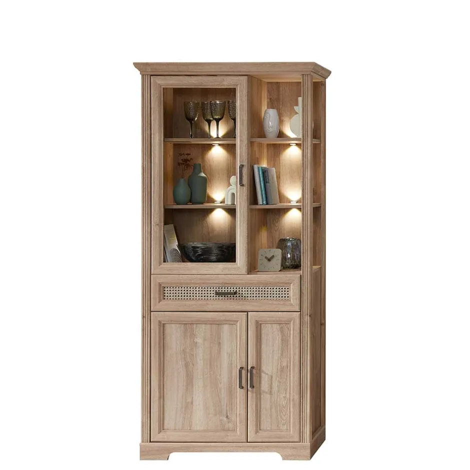 Wohnen Wohnzimmer Vitrine mit LED Beleuchtung - Barack