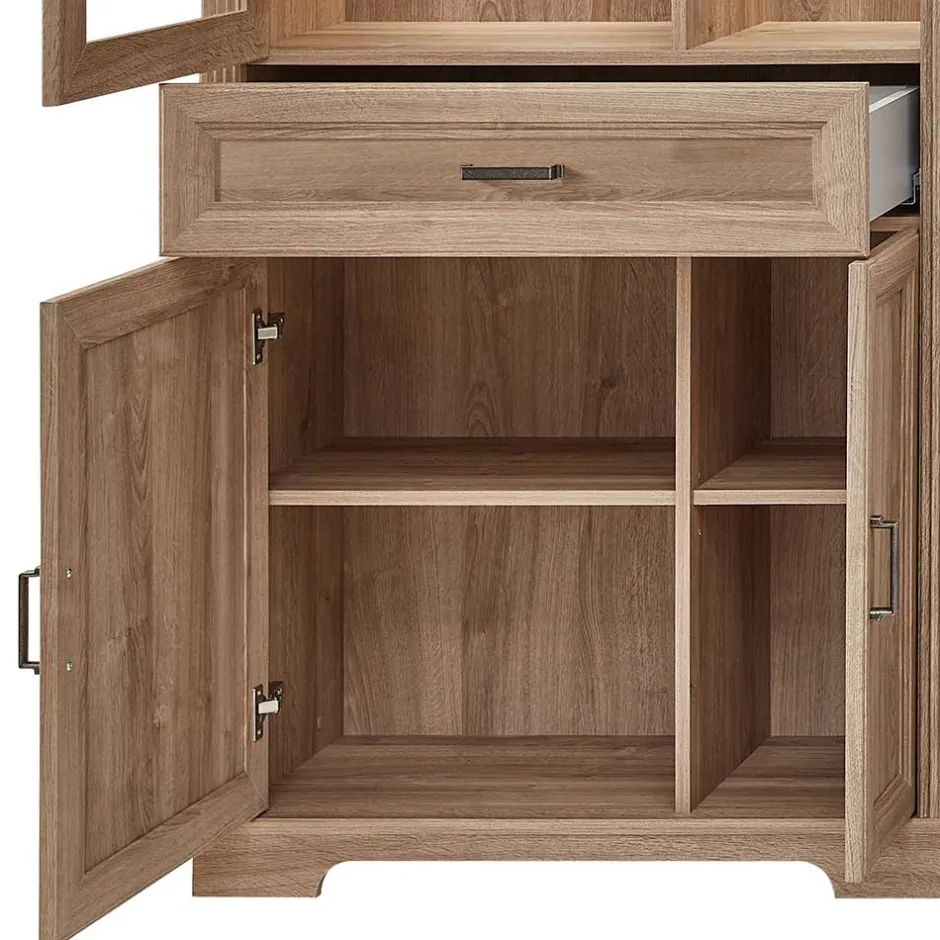 Wohnen Wohnzimmer Vitrine mit LED Beleuchtung - Barack