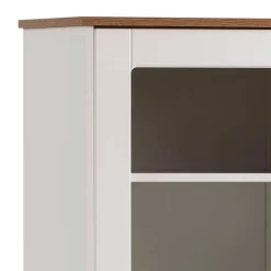 Wohnen Wohnzimmer Vitrinenschrank in Weiß - Cabinda