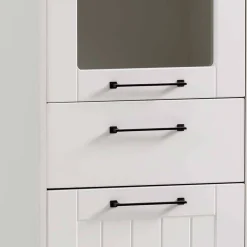 Wohnen Wohnzimmer Vitrinenschrank in Weiß - Cabinda