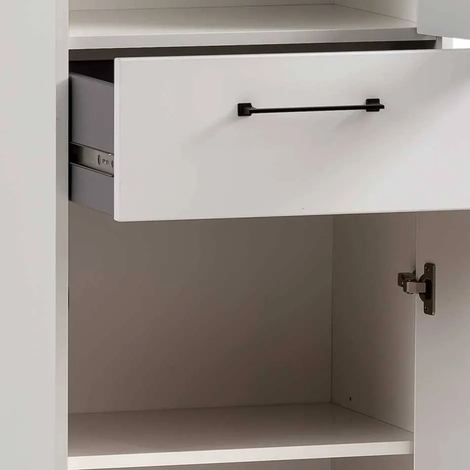 Wohnen Wohnzimmer Vitrinenschrank in Weiß - Cabinda