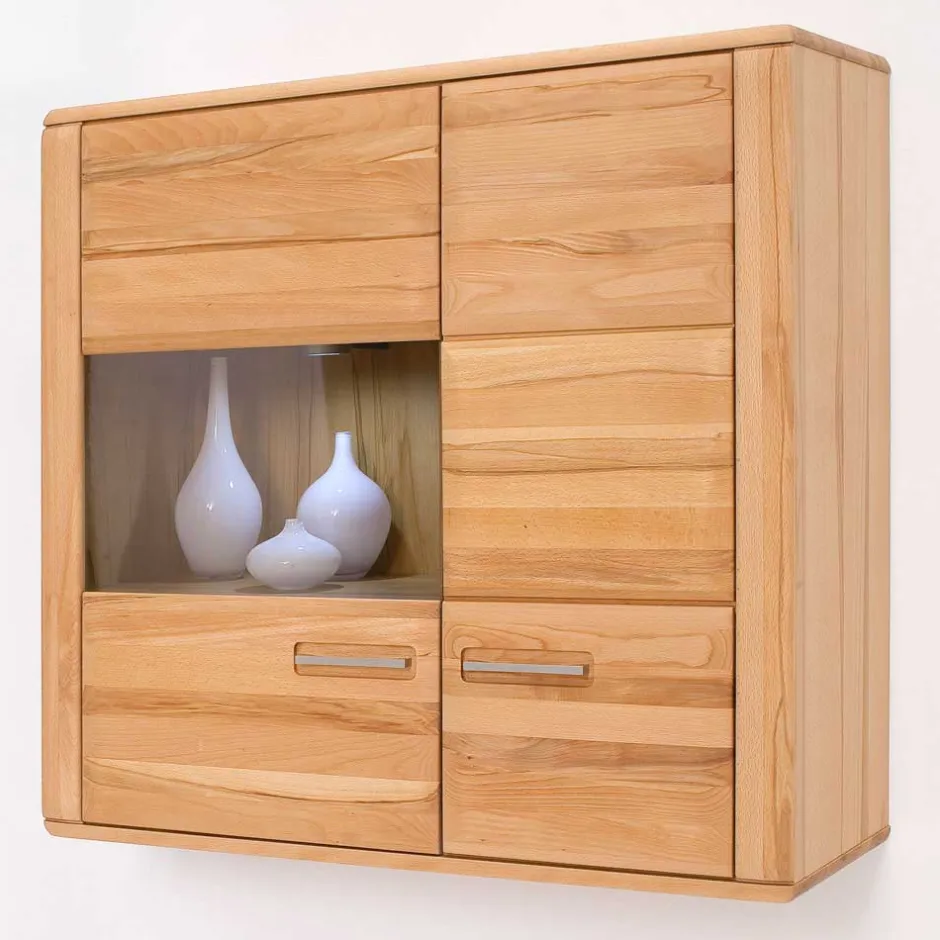 Wohnzimmer Wohnwand Athias aus Kernbuche (vierteilig)^Wohnen Sale