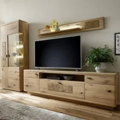 Wohnzimmer Wohnwand in Asteiche Hell - Losiamos (dreiteilig)^Wohnen Best