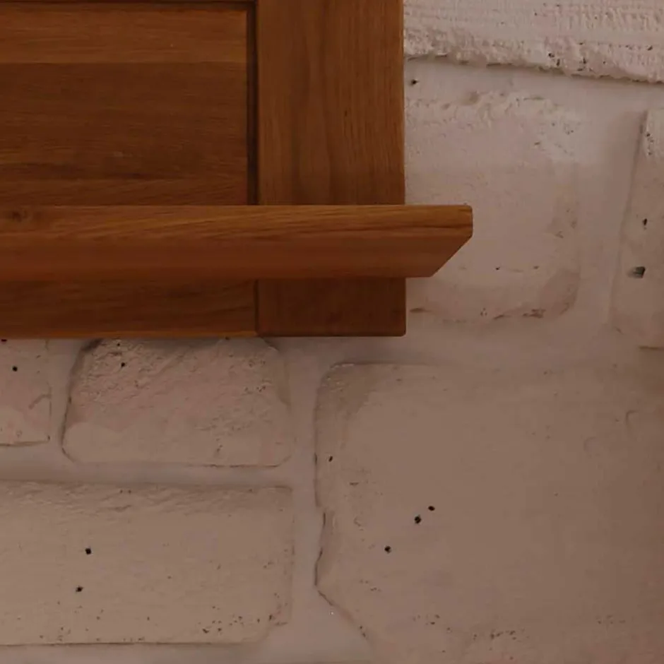 Wohnzimmer Wohnwand Ladressa aus Wildeiche geölt und gewachst (vierteilig)^Wohnen Discount