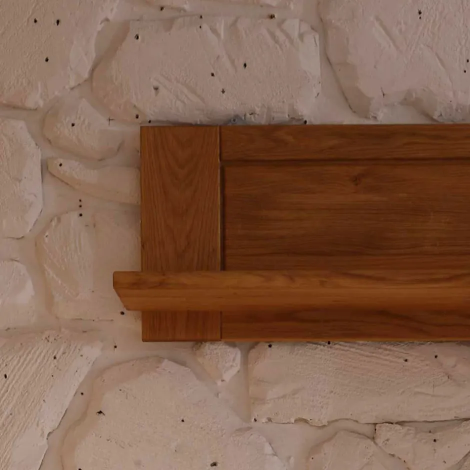 Wohnzimmer Wohnwand Ladressa aus Wildeiche geölt und gewachst (vierteilig)^Wohnen Discount