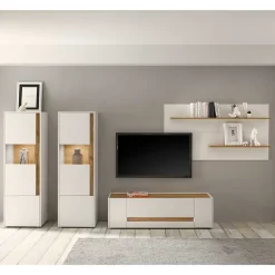 Wohnzimmer Wohnwand Set - Nonessia (vierteilig)^Wohnen Clearance