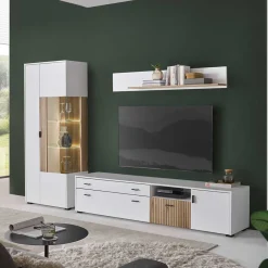 Wohnzimmer Wohnwand Set zweifarbig - Nenaloro (dreiteilig)^Wohnen Sale