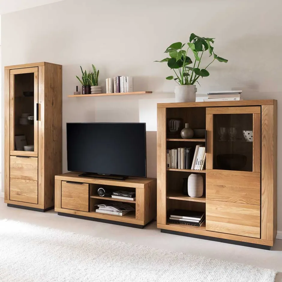 Wohnzimmer Wohnwand teilmassiv - Vlacoma (vierteilig)^Wohnen Hot