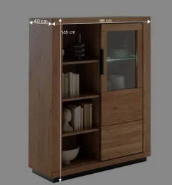 Wohnzimmer Wohnwand teilmassiv - Vlacoma (vierteilig)^Wohnen Hot