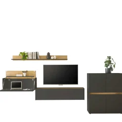 Wohnen Wohnzimmer Wohnwandmöbel Kombi - Ahilav (vierteilig)