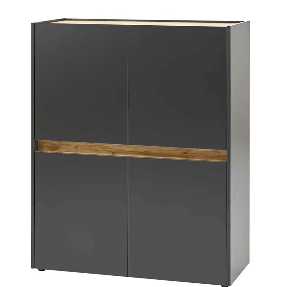 Wohnen Wohnzimmer Wohnwandmöbel Kombi - Ahilav (vierteilig)