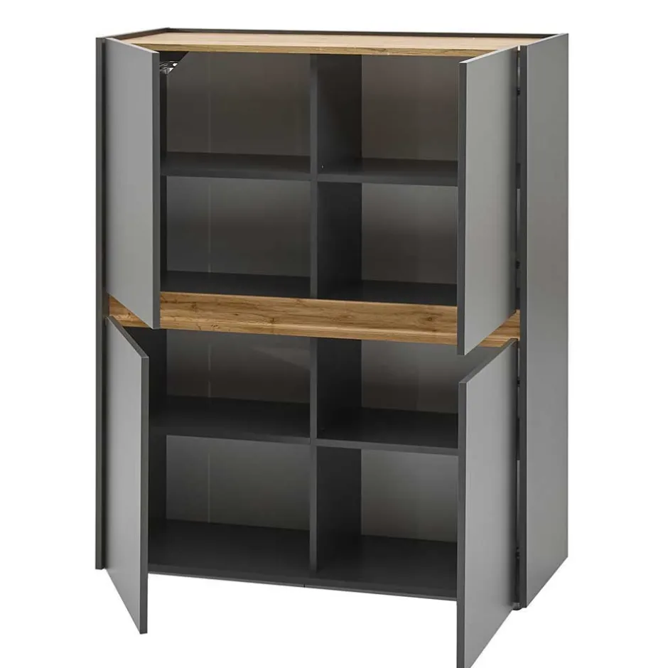 Wohnen Wohnzimmer Wohnwandmöbel Kombi - Ahilav (vierteilig)