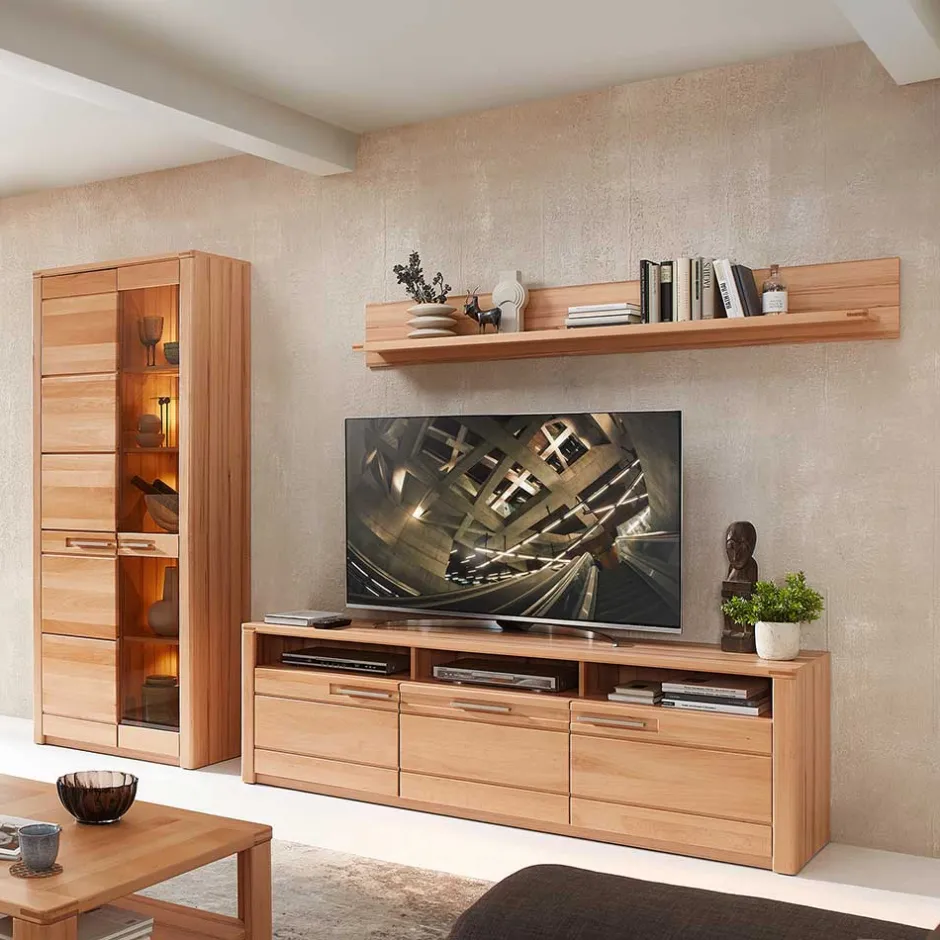 Wohnen Wohnzimmereinrichtung Set - Amyonta (dreiteilig)