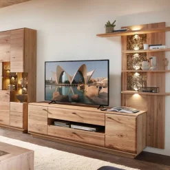 Wohnen Wohnzimmereinrichtung Wohnwand Set - Cassna (dreiteilig)