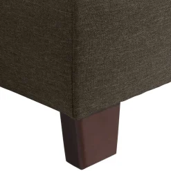 Wohnzimmerhocker in Dunkelbraun - Faith^Wohnen Online