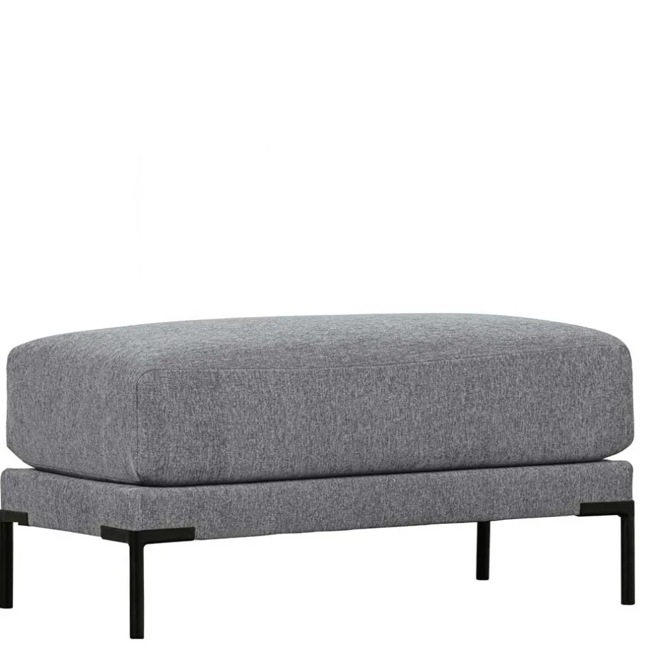 Wohnzimmerhocker in Jeansblau Chenille - Imonas^Wohnen Hot