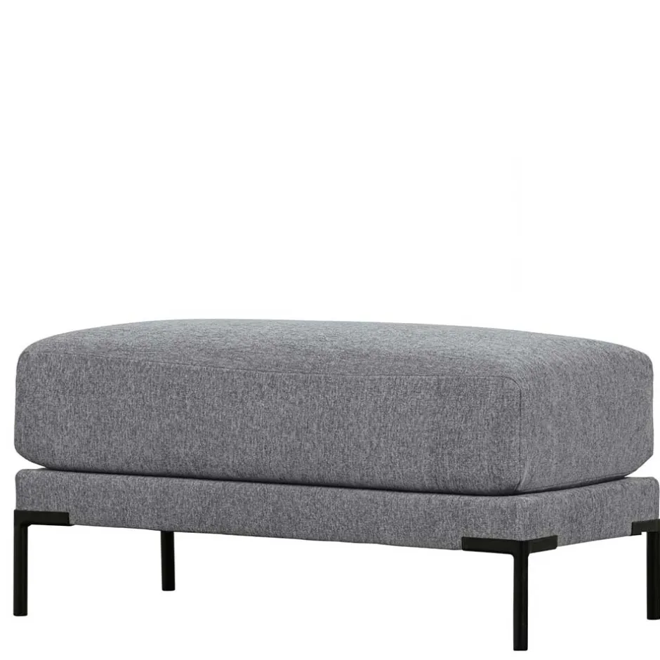 Wohnzimmerhocker in Jeansblau Chenille - Imonas^Wohnen Hot