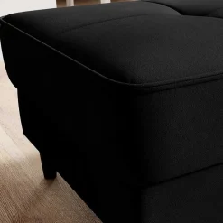 Wohnen Wohnzimmerhocker mit Truhe in Schwarz - Oktay