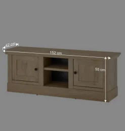 Wohnen Wohnzimmer-Landhausmöbel Set - Hengas (vierteilig)