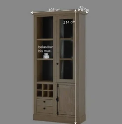 Wohnen Wohnzimmer-Landhausmöbel Set - Hengas (vierteilig)