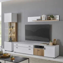 Wohnzimmermöbel Kombi zweifarbig - Nenaloro (dreiteilig)^Wohnen