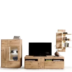 Wohnzimmermöbel Set aus Holz - Destal (dreiteilig)^Wohnen Outlet