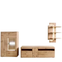 Wohnzimmermöbel Set aus Holz - Destal (dreiteilig)^Wohnen Outlet