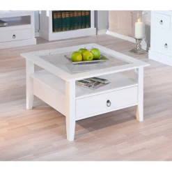 Wohnzimmermöbel Set Rosanna in Weiß (vierteilig)^Wohnen Clearance