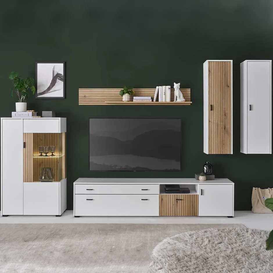 Wohnzimmermöbel Set zweifarbig - Nenaloro (fünfteilig)^Wohnen Sale