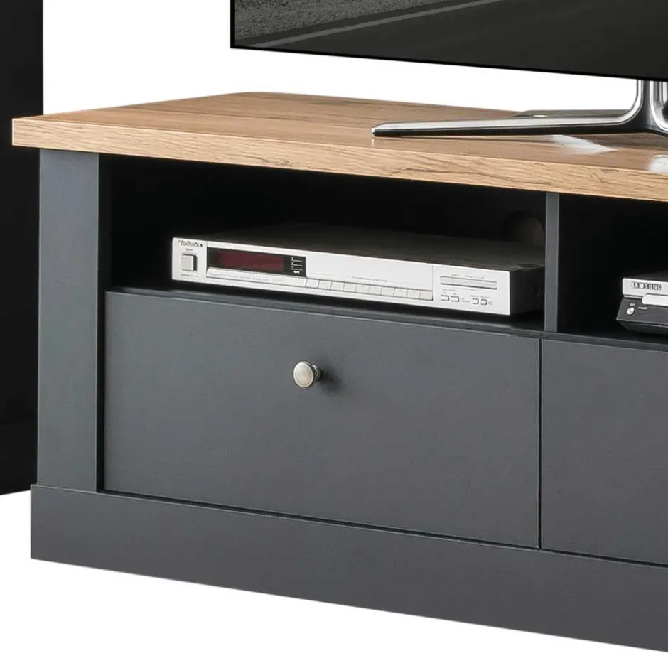 Wohnzimmermöbel TV Anbauwand Set - Lionel (vierteilig)^Wohnen Clearance