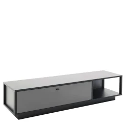 Wohnen Wohnzimmermöbel TV Wand in Grau - Ridona (dreiteilig)