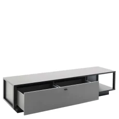 Wohnen Wohnzimmermöbel TV Wand in Grau - Ridona (dreiteilig)