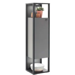 Wohnen Wohnzimmermöbel TV Wand in Grau - Ridona (dreiteilig)