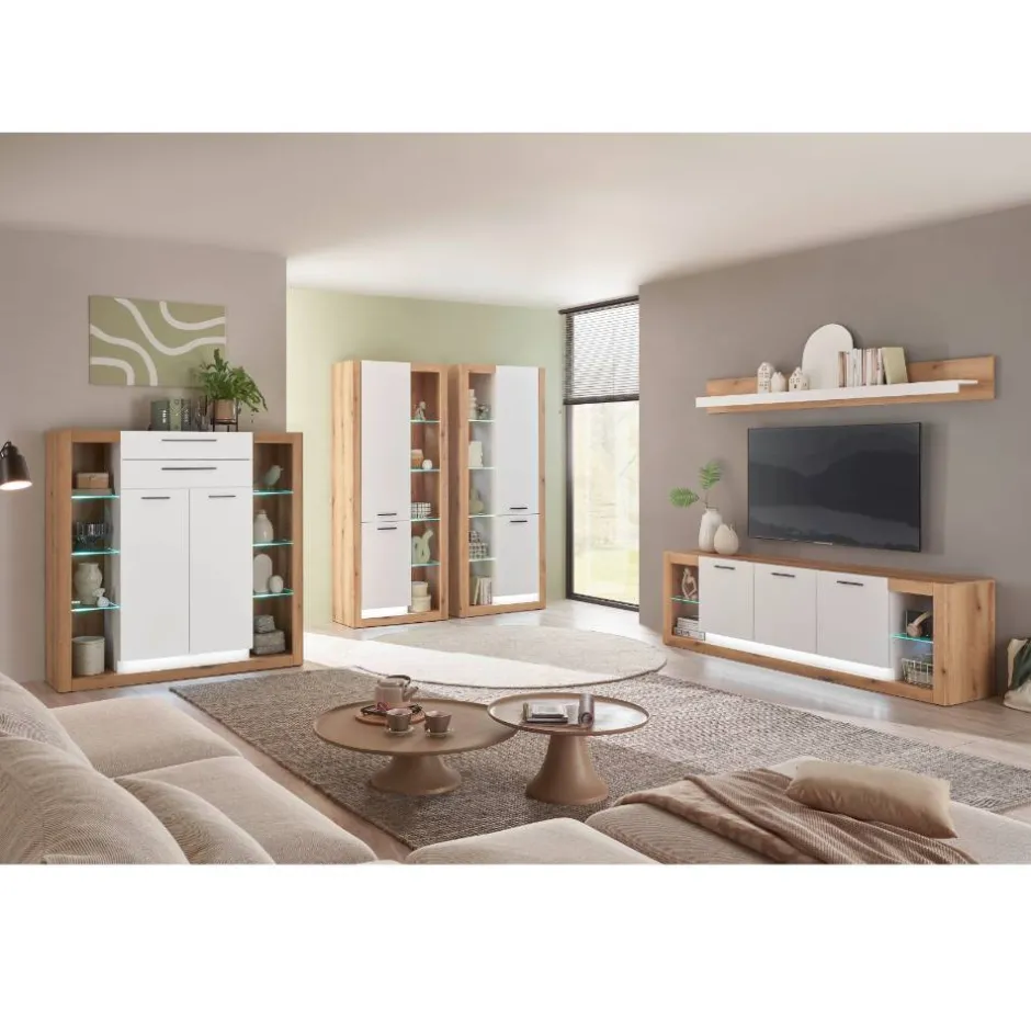 Wohnen Wohnzimmerschrank Duo modern - Adejano (zweiteilig)