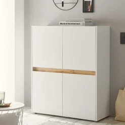 Wohnen Wohnzimmerschrank Highboard 4-türig - Nonessia