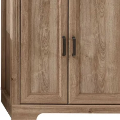 Wohnzimmerschrank in Eiche Optik mit LED - Barack^Wohnen New