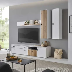 Wohnzimmerschrank Kombi modern - Nenaloro (vierteilig)^Wohnen Discount