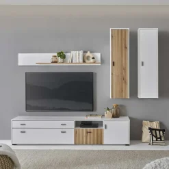 Wohnzimmerschrank Kombi modern - Nenaloro (vierteilig)^Wohnen Discount