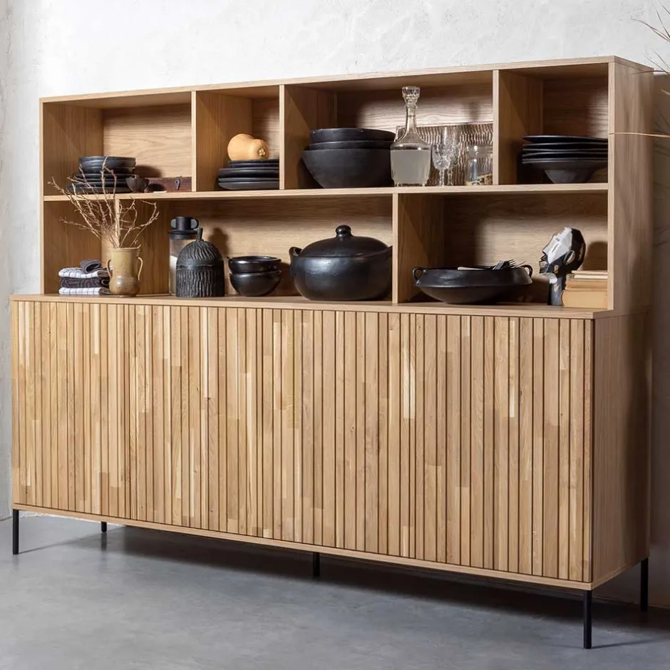 Wohnzimmerschrank mit 4 Türen & 7 Fächern - Cegrada^Wohnen Best