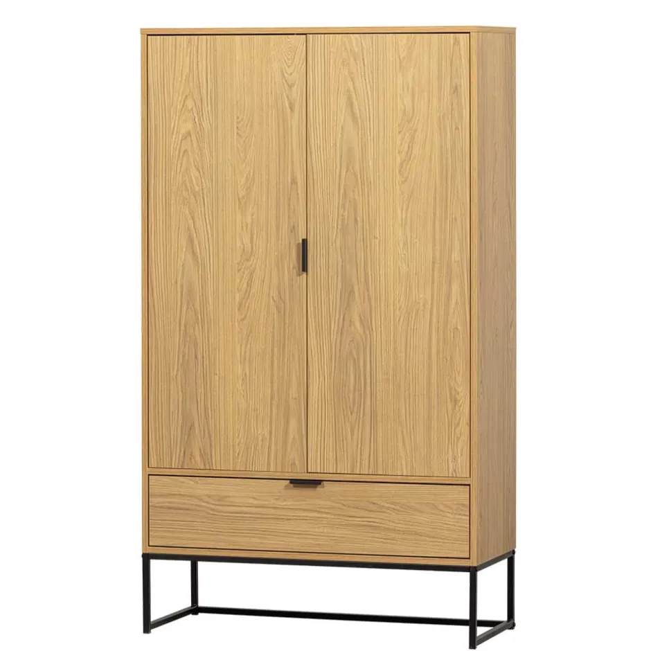 Wohnen Wohnzimmerschrank mit Doppeltür und Schublade - Ariadelco