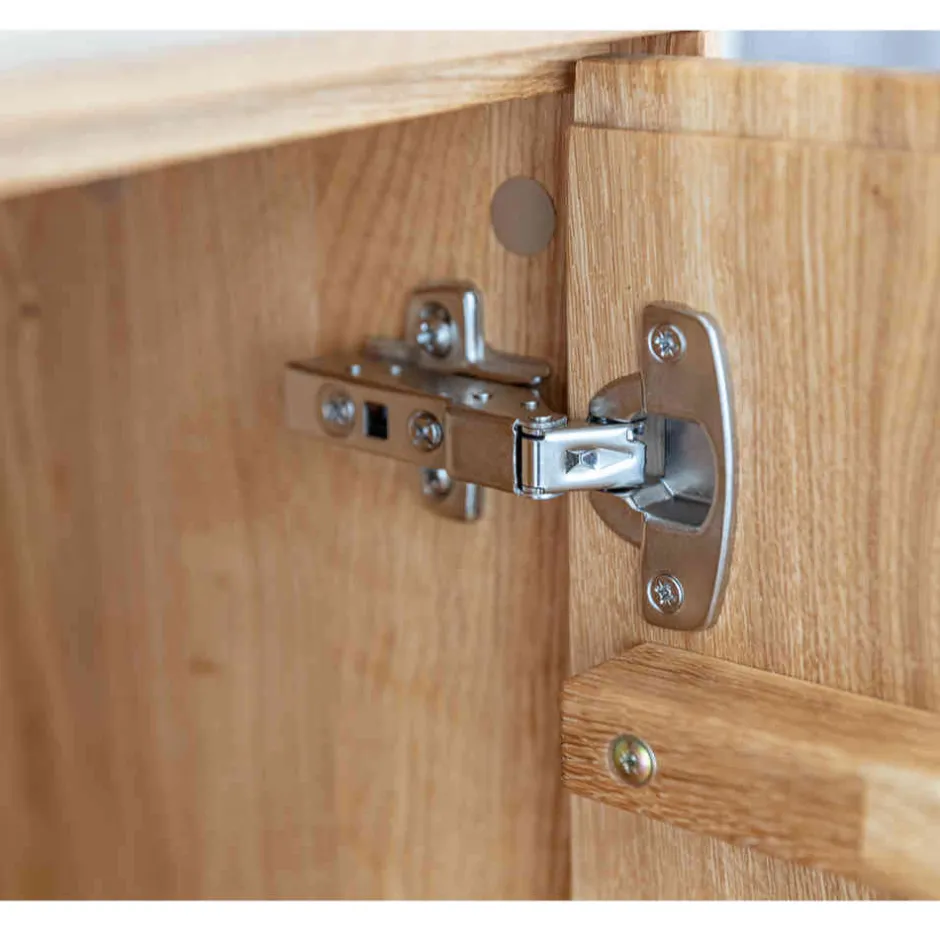 Wohnen Wohnzimmerschrank mit Glas und LED Licht - Cocondar