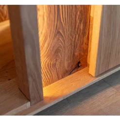 Wohnen Wohnzimmerschrank mit Glas und LED Licht - Cocondar